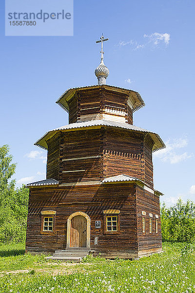 Kapelle aus dem 18. Jahrhundert  Museum für Holzarchitektur  Kostroma  Oblast Kostroma  Russland