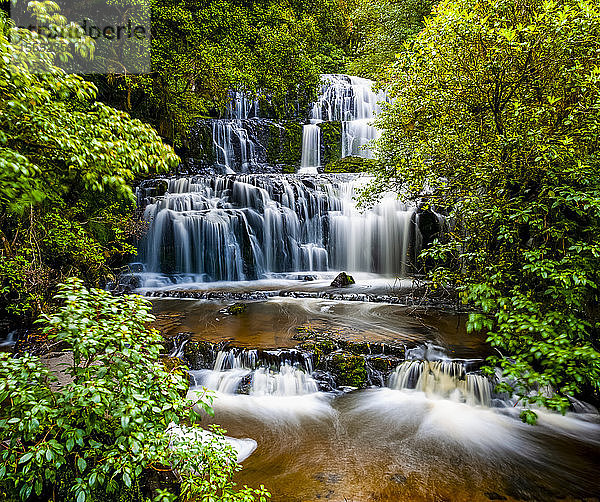 Purakaunui Falls; Neuseeland