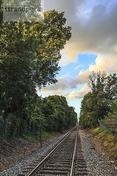 Pendlerbahngleis in Needham