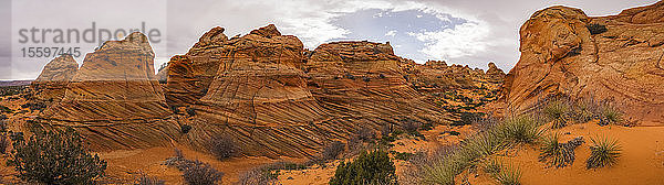 Die erstaunlichen Sandstein- und Felsformationen von South Coyote Butte; Arizona  Vereinigte Staaten von Amerika