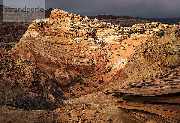 Die erstaunlichen Sandstein- und Felsformationen von South Coyote Butte; Arizona  Vereinigte Staaten von Amerika