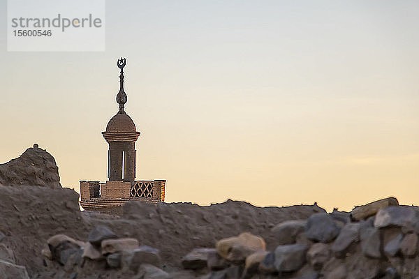 Minarett einer Moschee; Minarett einer Moschee  El Khandaq  Sudan