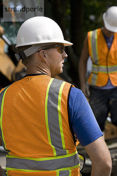 Arbeiter auf der Baustelle