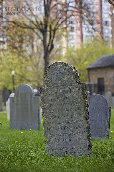 Friedhof  Boston Common  Boston  Suffolk County  Massachusetts  USA