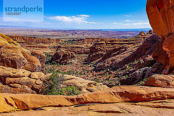 Felsformationen im Arches National Park; Utah  Vereinigte Staaten von Amerika