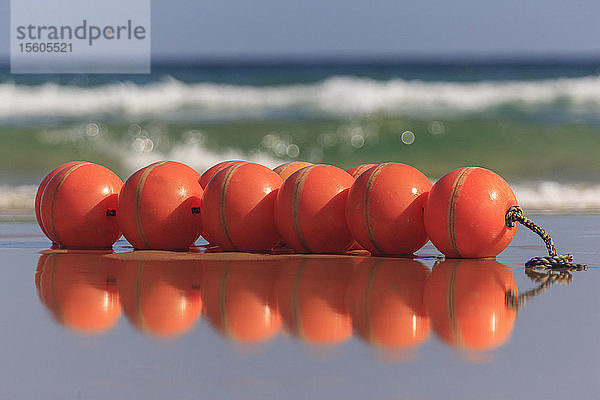 Bojen am Meeresstrand