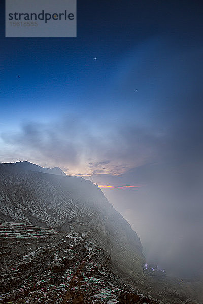 Vulkan Kawah Ijen  Banyuwangi  Java  Indonesien