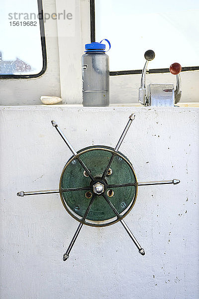 Hummerboot Steuerrad