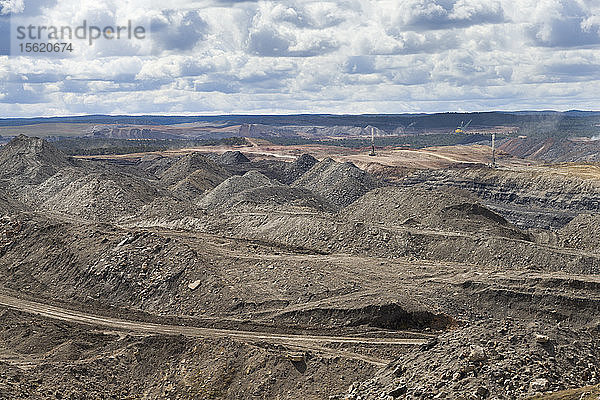 Die Kayenta-Kohlenmine im Navajo-Reservat in Arizona. Das Bergwerk wird von der Peabody Western Coal Company betrieben und befindet sich am Nordrand der Black Mesa.