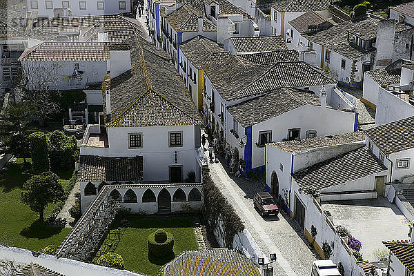 Historisches Dorf von Obidos  Obidos  Portugal  Europa