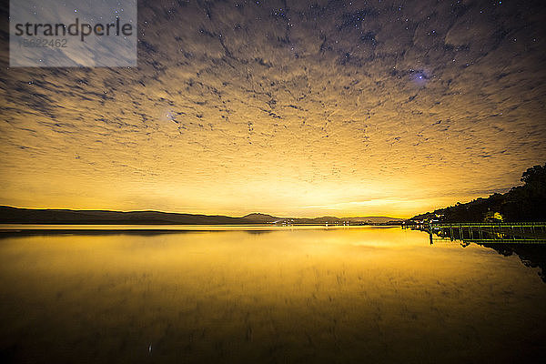 Tomales Bay bei Nacht  Point Reyes  Kalifornien