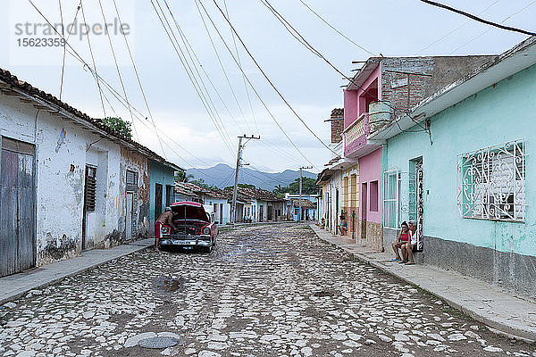 Blick auf die Straßen von Trinidad  Kuba