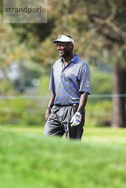 Vijay Singh lächelt während der U.S. Open in Torrey Pines in San Diego  CA.