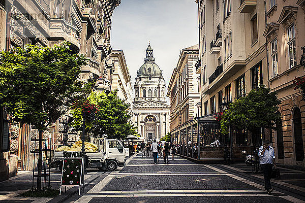 Fußgängerzone in Budapest  Ungarn