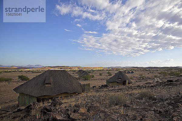 Afrikanisches Dorf in der Halbwüste