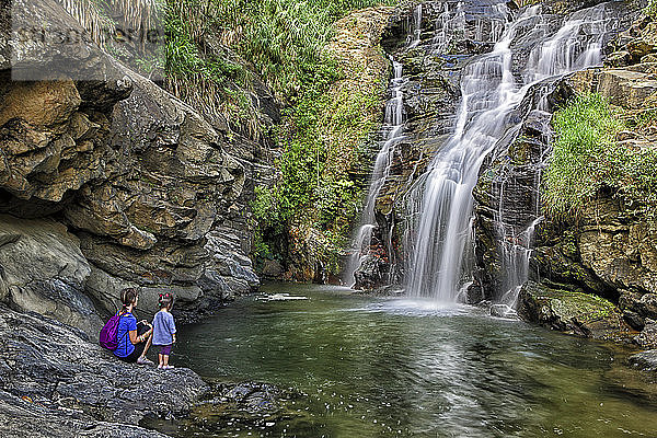 Sri Lanka  Provinz Uva  Ruwana-Wasserfall  Ella-Wasserfall