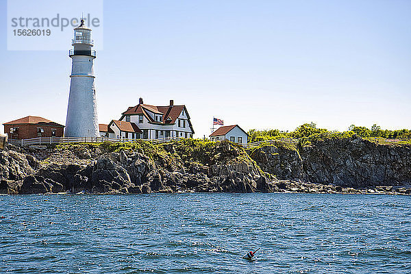 Portland Head Light  ein historischer Leuchtturm in Cape Elizabeth  Maine