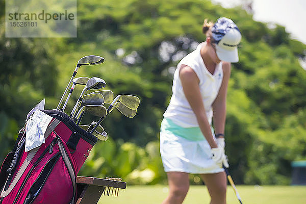 Golfschläger in Golftasche  Bali  Indonesien
