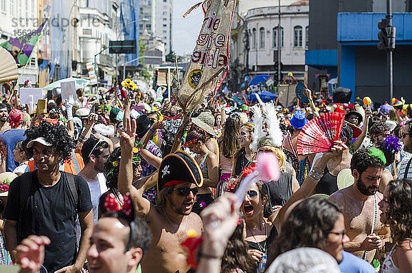 Straßenkarneval in Rio de Janeiro  Brasilien