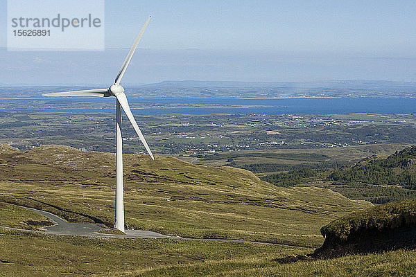 Windturbinen am Killibegs-Windpark von SMR Windparks in Killibegs  Irland.