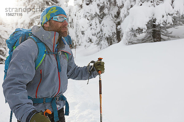Porträt eines Backcountry-Skifahrers