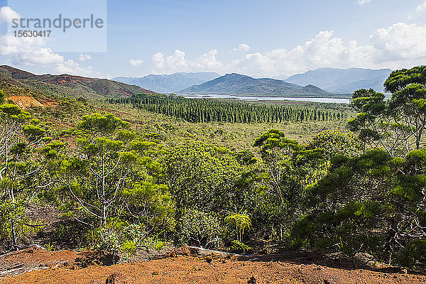 Landschaftsansicht des Blue River Provincial Park gegen den Himmel  Yate  Neukaledonien