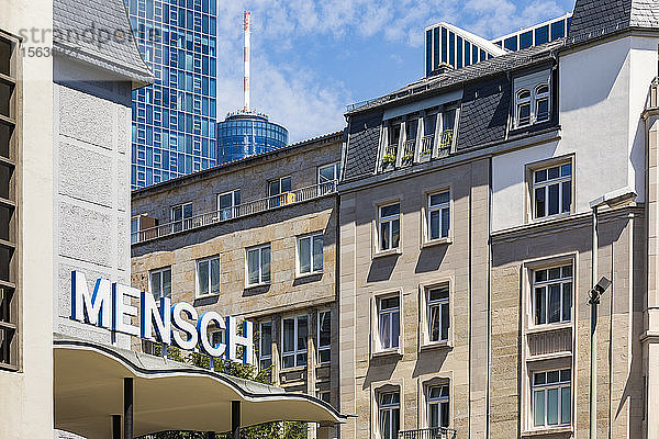 MENSCH-Gebäude in der Stadt  Frankfurt  Hessen  Deutschland