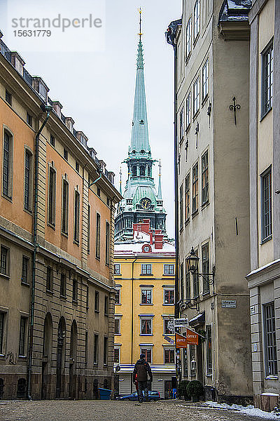 Altstadt von Stockholm im Winter  Schweden
