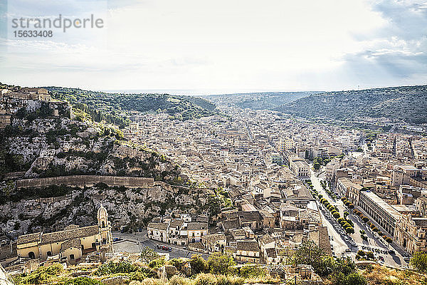 Ansicht von Scicli  Provinz Ragusa  Sizilien