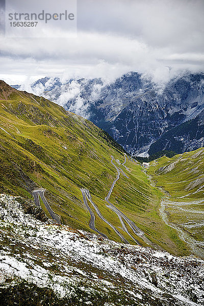 Wendestraße  Stilfserjoch-Pass  Trentino-Südtirol  Italien