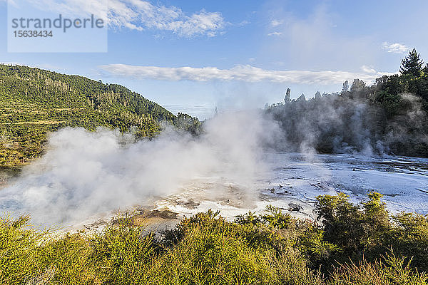 ArtistÂ's Palette Lockout  Orakei Korako Geothermal Park  Taupo Vulkanische Zone  Nordinsel  Neuseeland