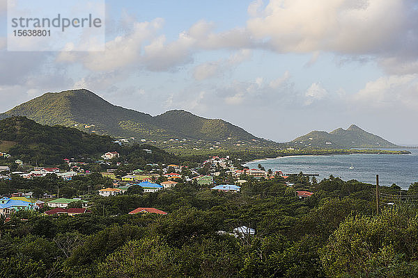 Szenische Ansicht von Carriacou gegen den Himmel  Grenada  Karibik