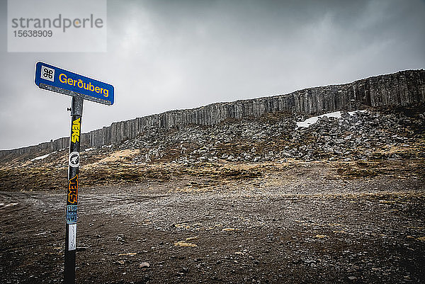 Gerduberg-Basaltsäulen in Snaefellsnes; Island