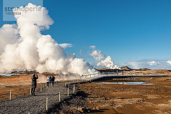 Heiße Quelle Gunnuhver  Halbinsel Reykjanes; Island