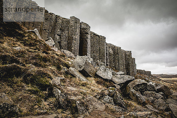 Gerduberg-Basaltsäulen in Snaefellsnes; Island