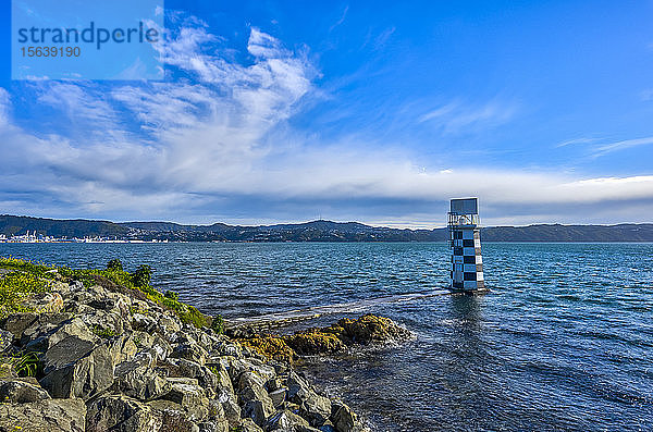 Leuchtturm in Port Nicholson; Wellington  Nordinsel  Neuseeland