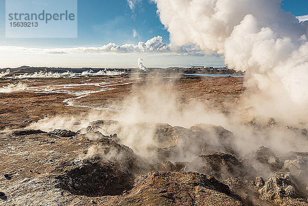Heiße Quelle Gunnuhver  Halbinsel Reykjanes; Island