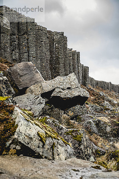 Gerduberg-Basaltsäulen in Snaefellsnes; Island