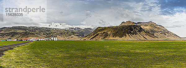 Eyjafjallajokull-Gletscher  letzter Vulkanausbruch im Jahr 2010; Island