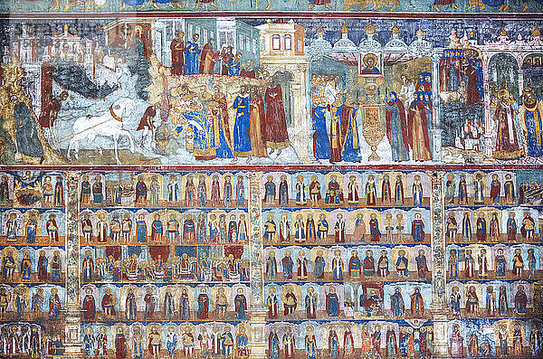 Fresko in der Kirche St. Johannes der Täufer; Jaroslawl  Gebiet Jaroslawl  Russland