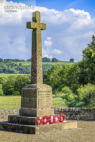 Kriegsdenkmal des Ersten Weltkriegs in der Gemeinde Chollerton; Chollerton  Northumberland  England