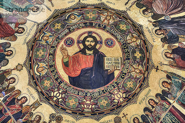 Fresko  Kathedrale der Heiligen Dreifaltigkeit  gegründet 1902; Sibiu  Siebenbürgen  Rumänien
