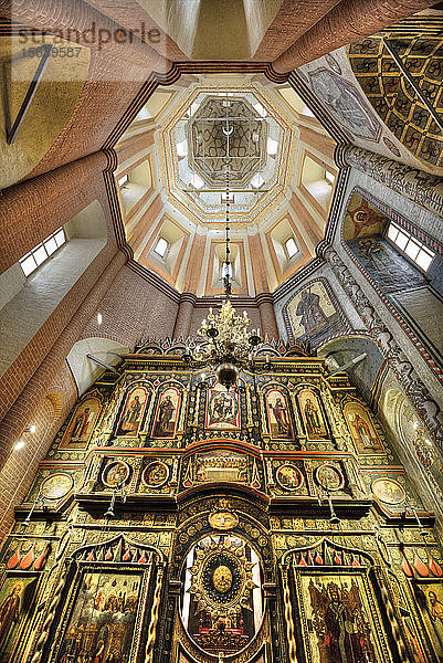 Basilius-Kathedrale  Innenansicht von Altar und Kuppel; Moskau  Russland