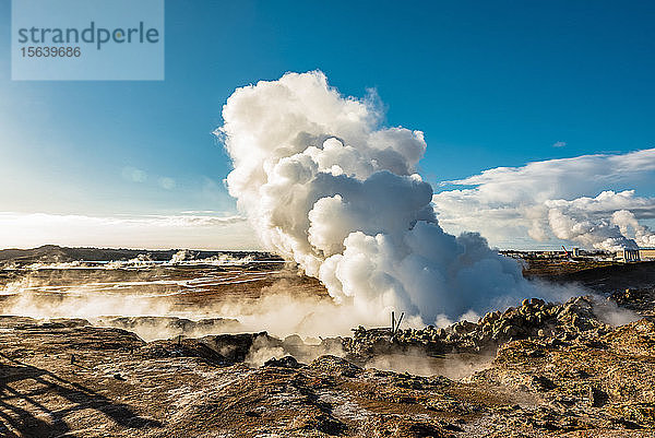 Heiße Quellen von Gunnuhver  Halbinsel Reykjanes  Island