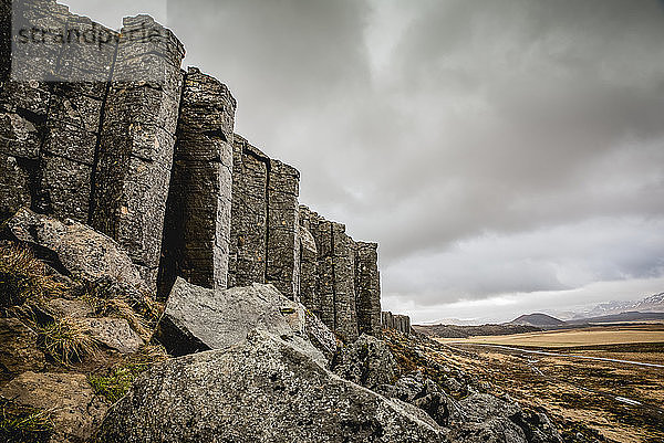 Gerduberg-Basaltsäulen in Snaefellsnes; Island