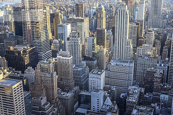 Wolkenkratzer  Hochhäuser in Midtown Manhattan  New York City  New York State  USA  Nordamerika