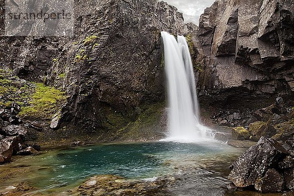 Wasserfall am Öxi  Ostisland  Island  Europa