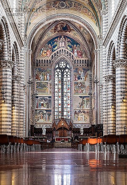 Innenraum  Chor  14. Jahrhundert  Dom Santa Maria Assunta  Orvieto  Umbrien  Italien  Europa
