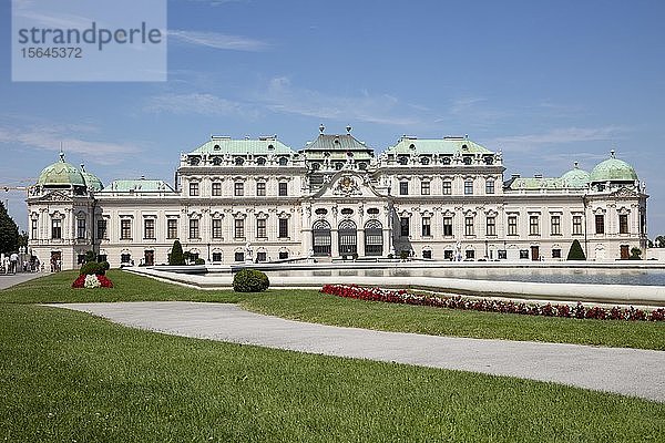 Oberes Schloss Belvedere  Wien  Österreich  Europa