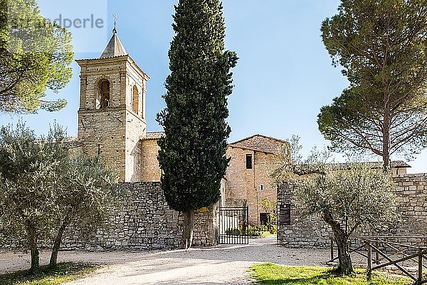 Die römische Abtei Abbazia di Sassovivo  Foligno  Provinz Perugia  Umbrien  Italien  Europa